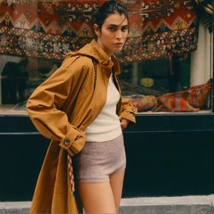 ZARA DRAWSTRING TRENCH COAT